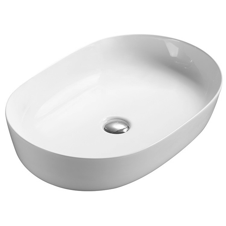 Накладная раковина белая 60х41.5x13.5см SantiLine SL-1028