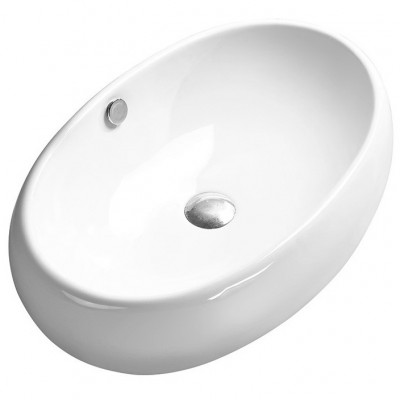 Накладная раковина белая 60х40x15см SantiLine SL-1036