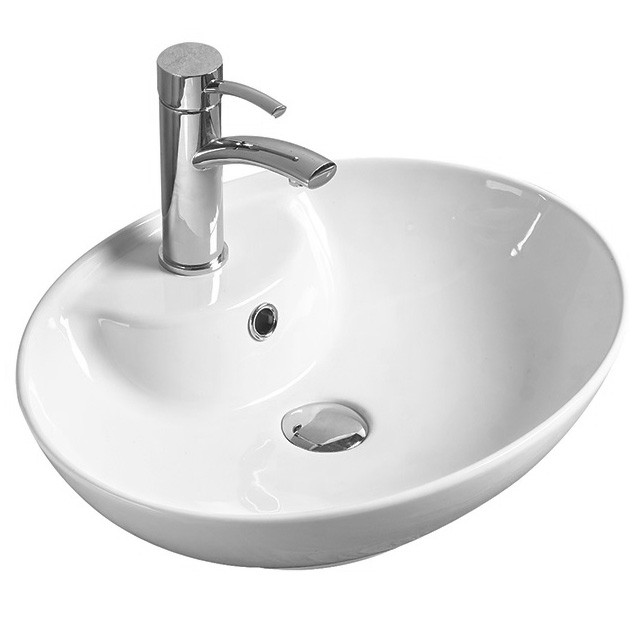 Накладная раковина белая 51х40.5x15см SantiLine SL-1043
