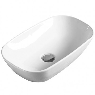 Накладная раковина белая 46х23x12см SantiLine SL-1050