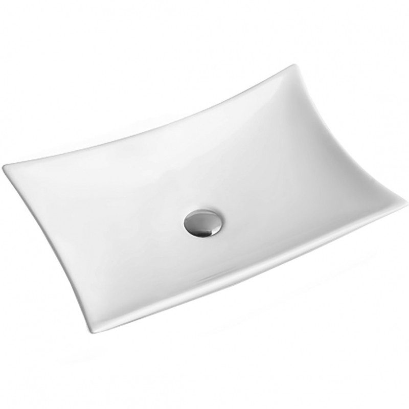 Накладная раковина белая 57.5х38x11.5см SantiLine SL-1062