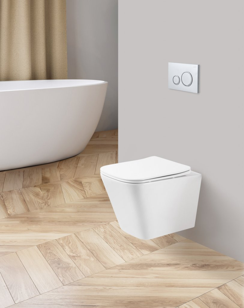 Чаша подвесного безободкового унитаза, ARDENTE-R, Belbagno, BB520CHR