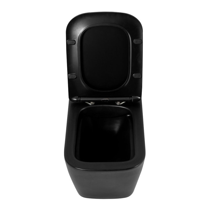 Унитаз подвесной безободковый Belbagno ARDENTE-C BB3202CHR-MB черный матовый
