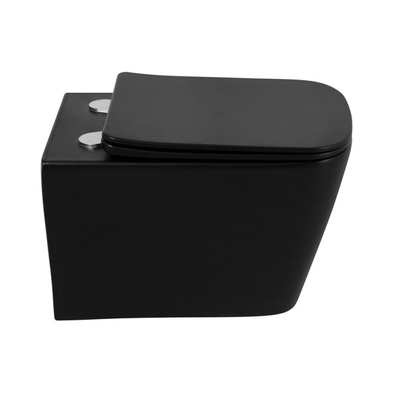 Унитаз подвесной безободковый Belbagno ARDENTE-C BB3202CHR-MB черный матовый