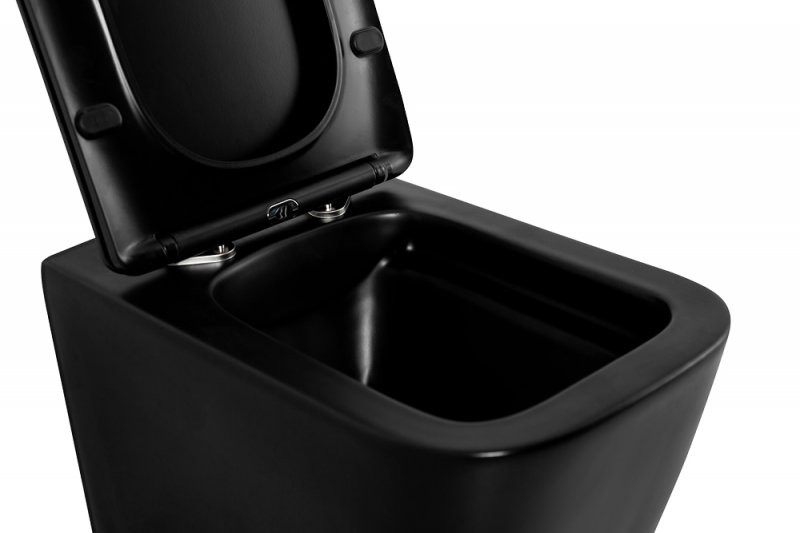 Унитаз подвесной безободковый Belbagno ARDENTE-C BB3202CHR-MB черный матовый