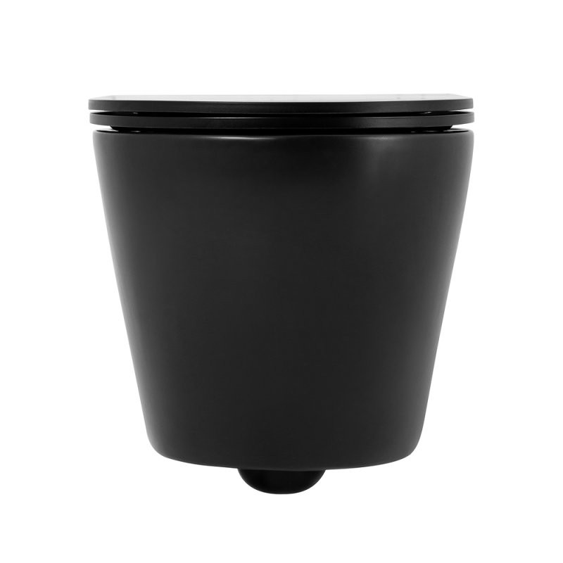 Унитаз подвесной безободковый Belbagno COLORATO BB062CHR-MB черный матовый