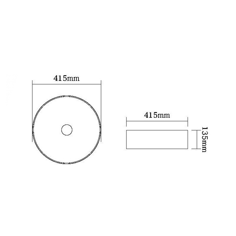 Накладная раковина серая 41.5x13.5см SantiLine SL-1054MG
