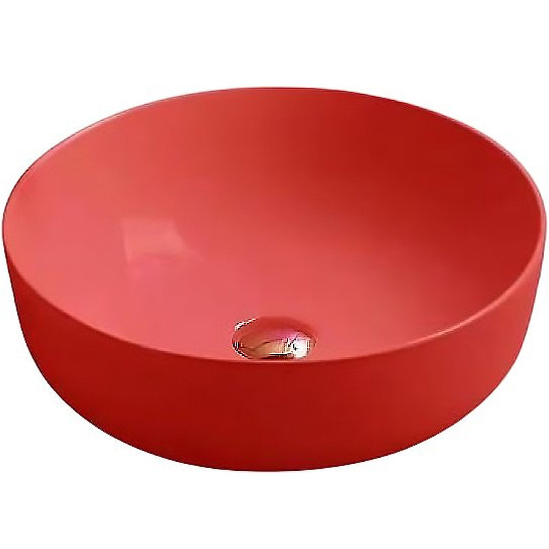 Накладная раковина красная 41.5x13.5см SantiLine SL-1054MR