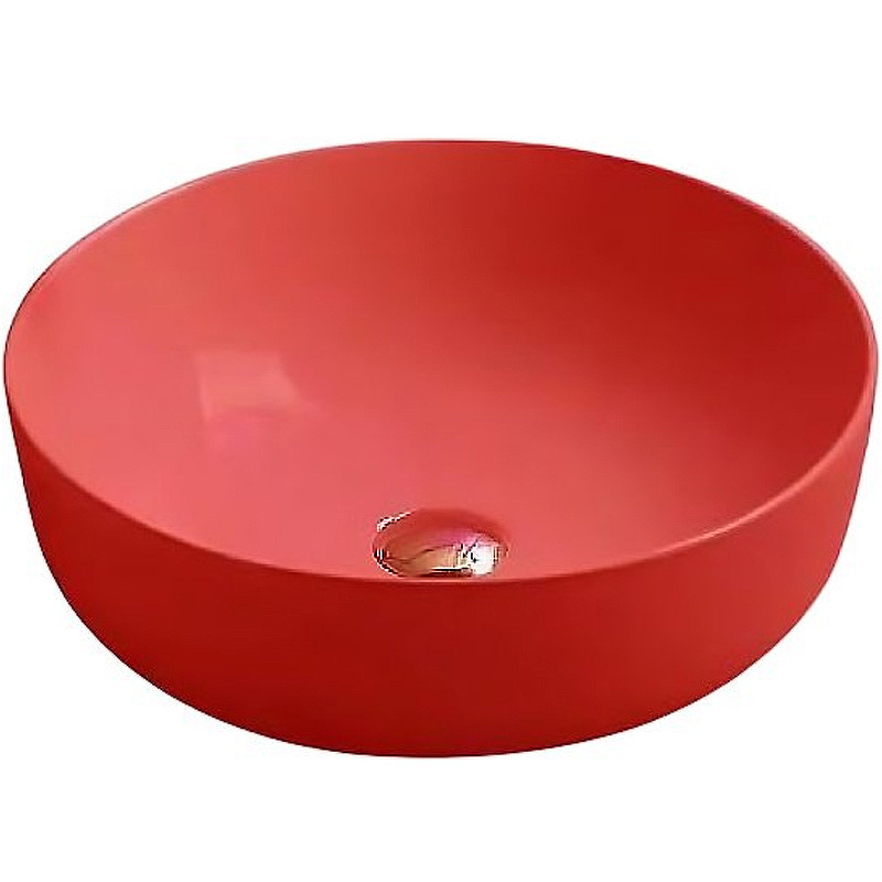 Накладная раковина красная 41.5x13.5см SantiLine SL-1054MR