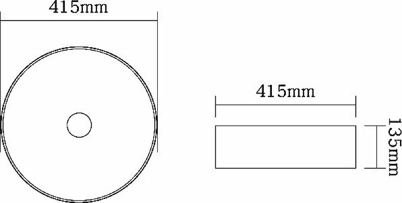 Накладная раковина красная 41.5x13.5см SantiLine SL-1054MR