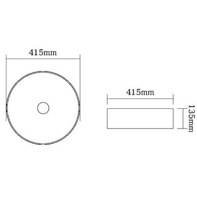 Накладная раковина мрамор 41.5x13.5см SantiLine SL-7021