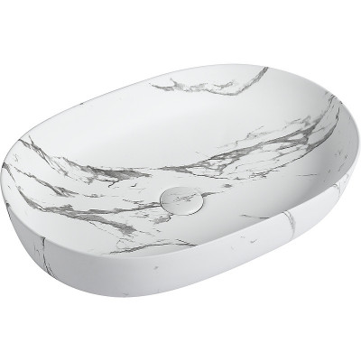 Накладная раковина мрамор 60х40x15см SantiLine SL-7022MM