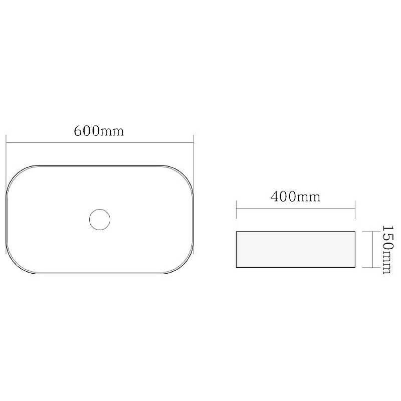 Накладная раковина мрамор 60х40x15см SantiLine SL-7022MM
