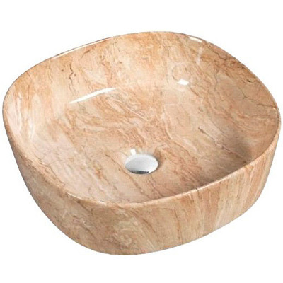 Накладная раковина коричневый мрамор 44x13.5см SantiLine SL-7024