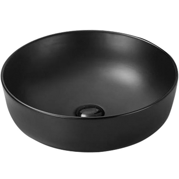 Накладная раковина черная 41.5x13.5см SantiLine SL-1054MB