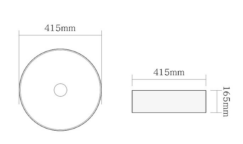 Накладная раковина черная 41.5x16.5см SantiLine SL-1057MB