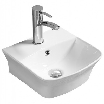 Накладная/подвесная раковина белая 45х40x14см SantiLine SL-2006