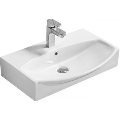 Накладная/подвесная раковина белая 60х40x14см SantiLine SL-2025