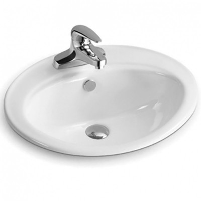 Встраиваемая раковина белая 56х46x20см SantiLine SL-2107