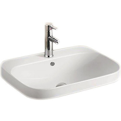Встраиваемая раковина белая 60х45x16см SantiLine SL-2108