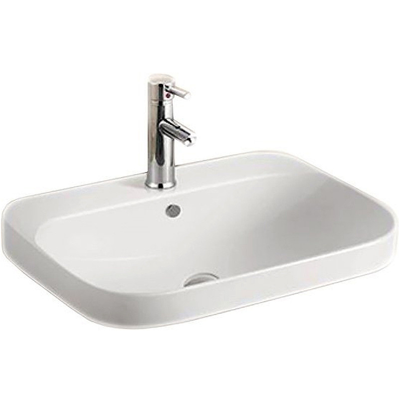 Встраиваемая раковина белая 60х45x16см SantiLine SL-2108