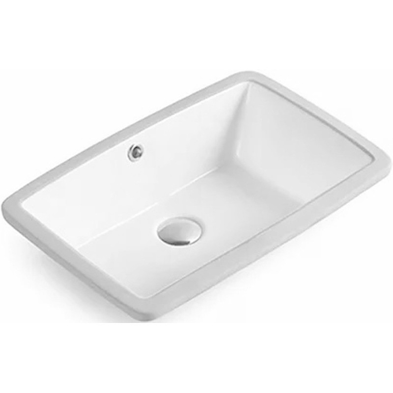 Встраиваемая раковина белая 55х40x17.5см SantiLine SL-3004