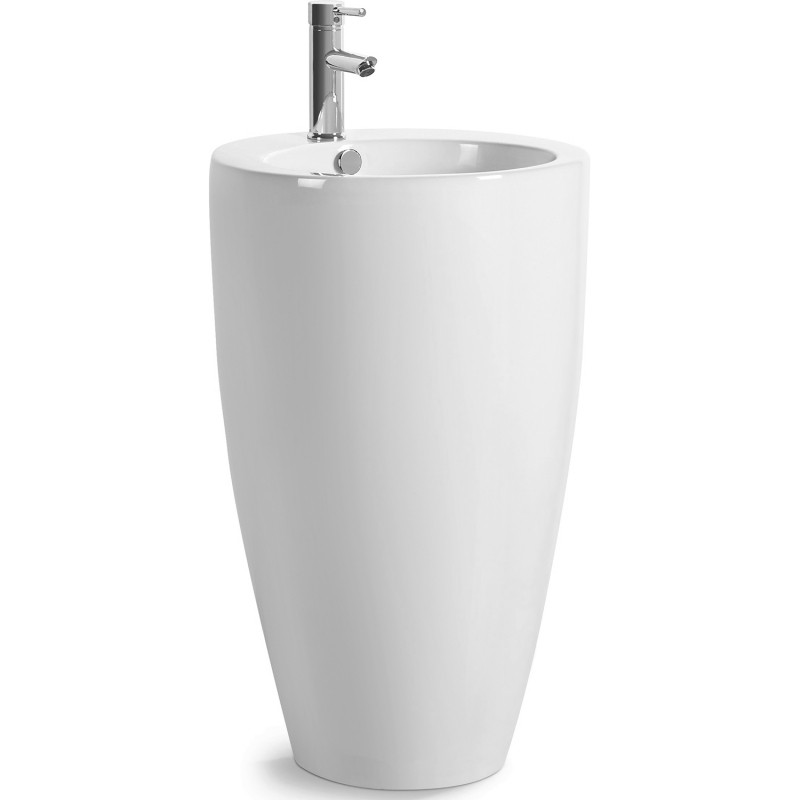 Напольная раковина белая 50x84см SantiLine SL-4004