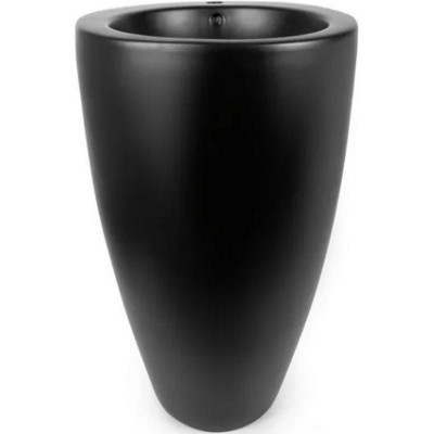 Напольная раковина черная 50x84см SantiLine SL-4004MB