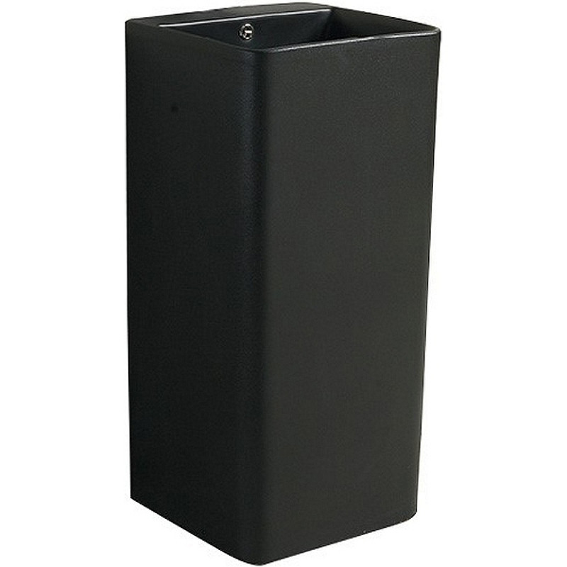 Напольная раковина черная 42х41x86см SantiLine SL-4005MB