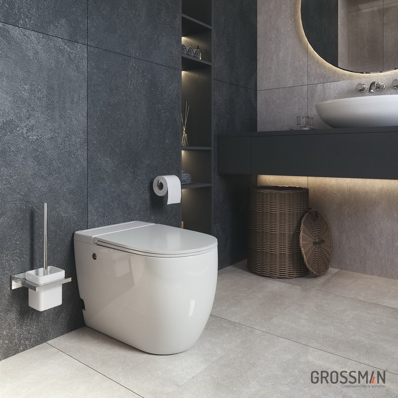 Унитаз напольный 36х57х45см белый Grossman GR-PR-5502impuls
