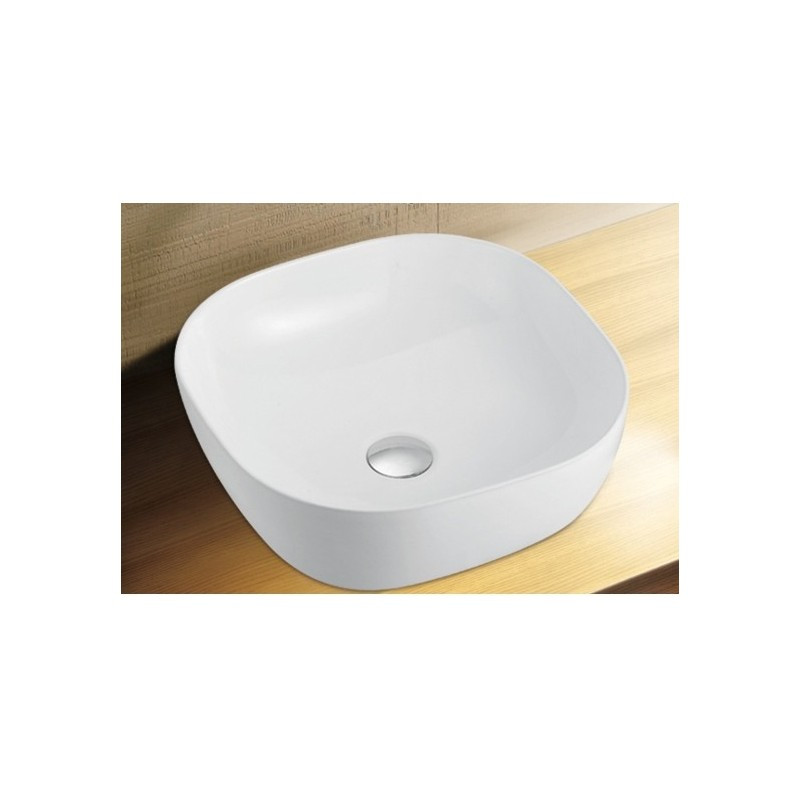 Раковина накладная белая 42.5x42.5x14см Esbano ESRNENOL