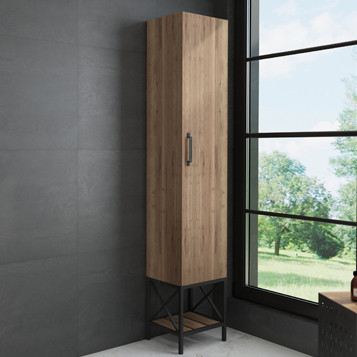 Шкаф-колонна Comforty "Бредфорд-40" дуб темный