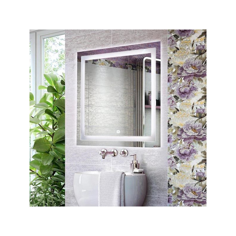 Зеркало с подсветкой 75x75см Comforty 00004140521CF