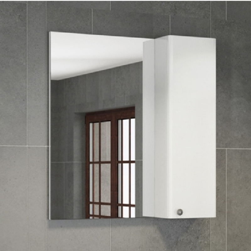 Зеркало-шкаф с подсветкой белый 75x80см Comforty 00004144209CF