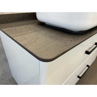 Тумба с раковиной подвесная 95см белая Comforty 00-00005494CF