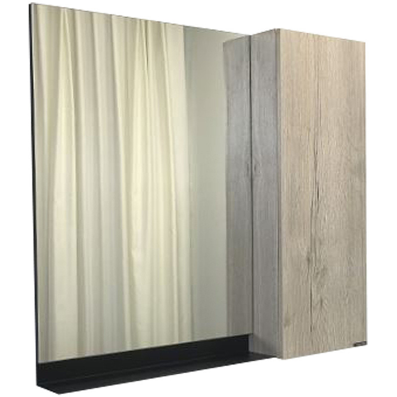 Зеркало-шкаф дуб дымчатый 88x80см Comforty 00-00001951CF