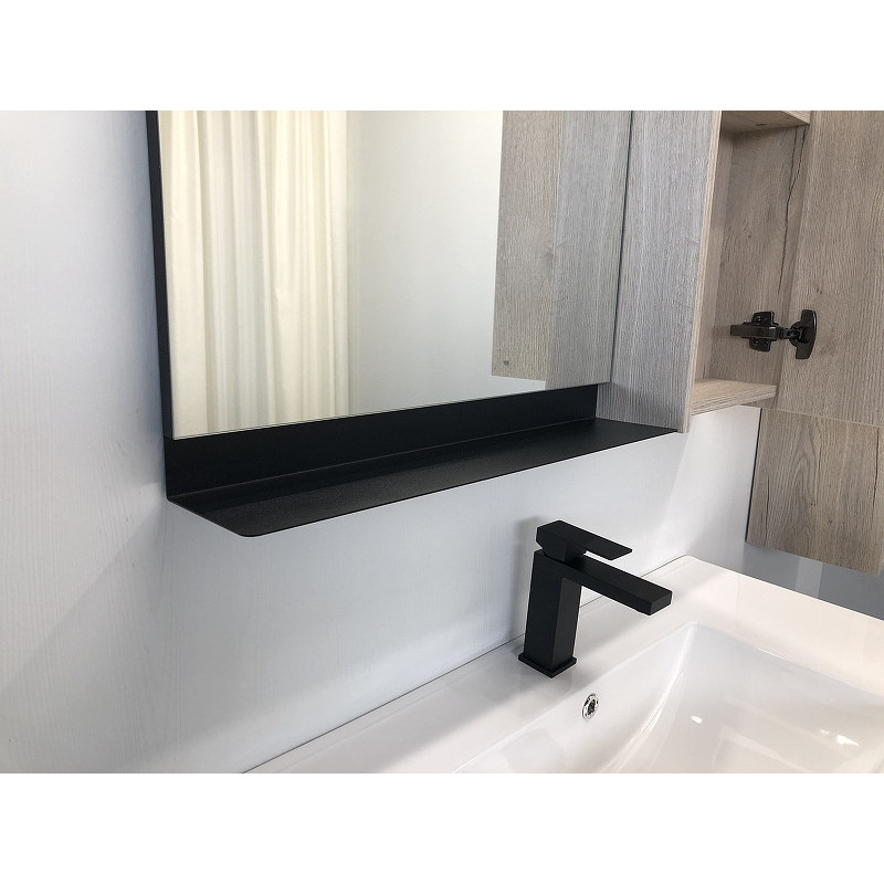Зеркало-шкаф дуб дымчатый 88x80см Comforty 00-00001951CF