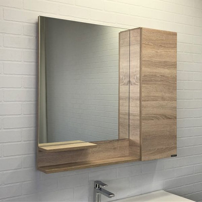 Зеркало-шкаф дуб 90x80см Comforty 00-00009918CF