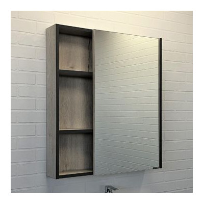 Зеркало-шкаф дуб дымчатый 70x80см Comforty 00-00009272CF