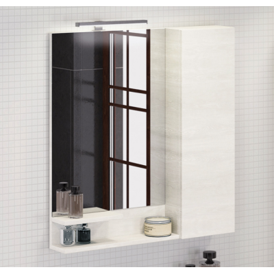 Зеркало-шкаф дуб белый 75x80см Comforty 00004137100CF