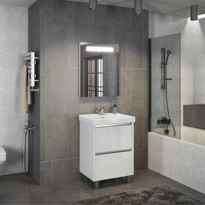 Тумба с раковиной напольная белая 60см Comforty 00004137134CF