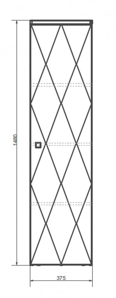 Шкаф-пенал подвесной латте 40см Comforty 00-00001219CF