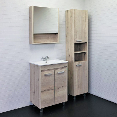 Зеркало-шкаф дуб дымчатый 60x70см Comforty 00-00005201CF