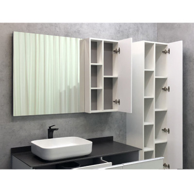 Зеркало-шкаф белое 120x80см Comforty 00004136261CF