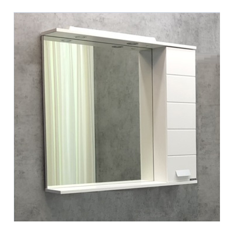 Зеркало-шкаф белое 90x79см Comforty 00-00001641CF
