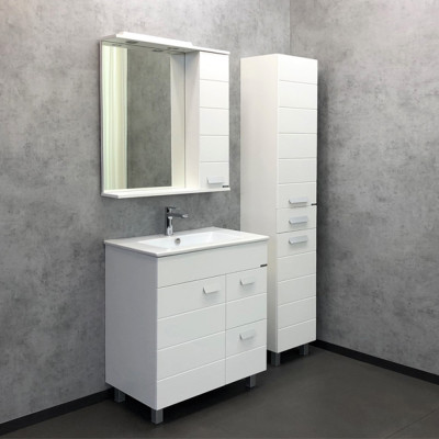 Зеркало-шкаф белое 90x79см Comforty 00-00001641CF
