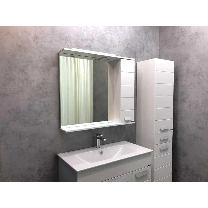 Зеркало-шкаф белое 90x79см Comforty 00-00001641CF