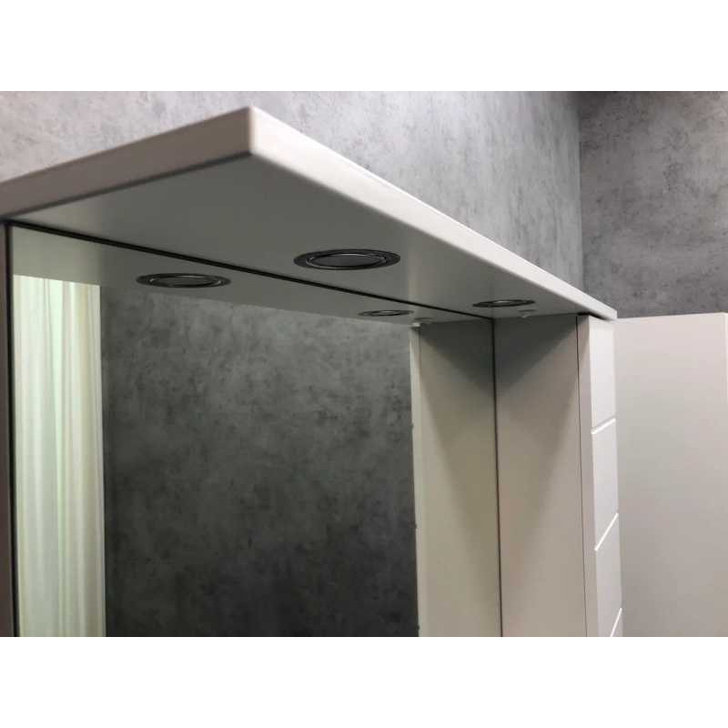 Зеркало-шкаф белое 90x79см Comforty 00-00001641CF