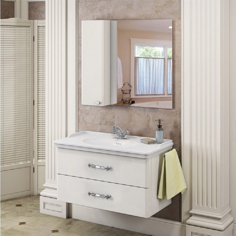 Зеркало-шкаф белое 100x80см Comforty 00004139023CF