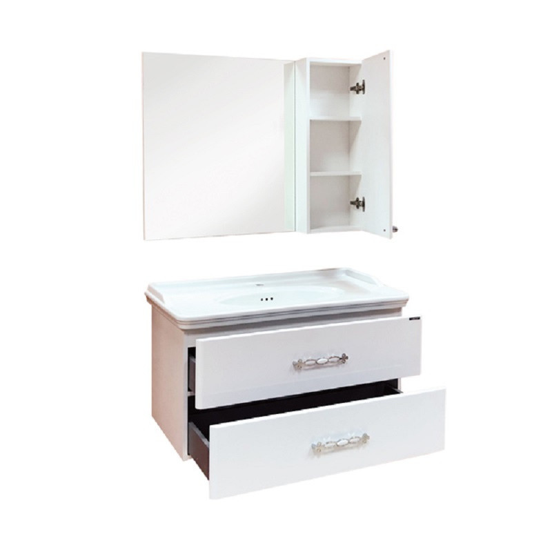 Зеркало-шкаф белое 100x80см Comforty 00004139023CF